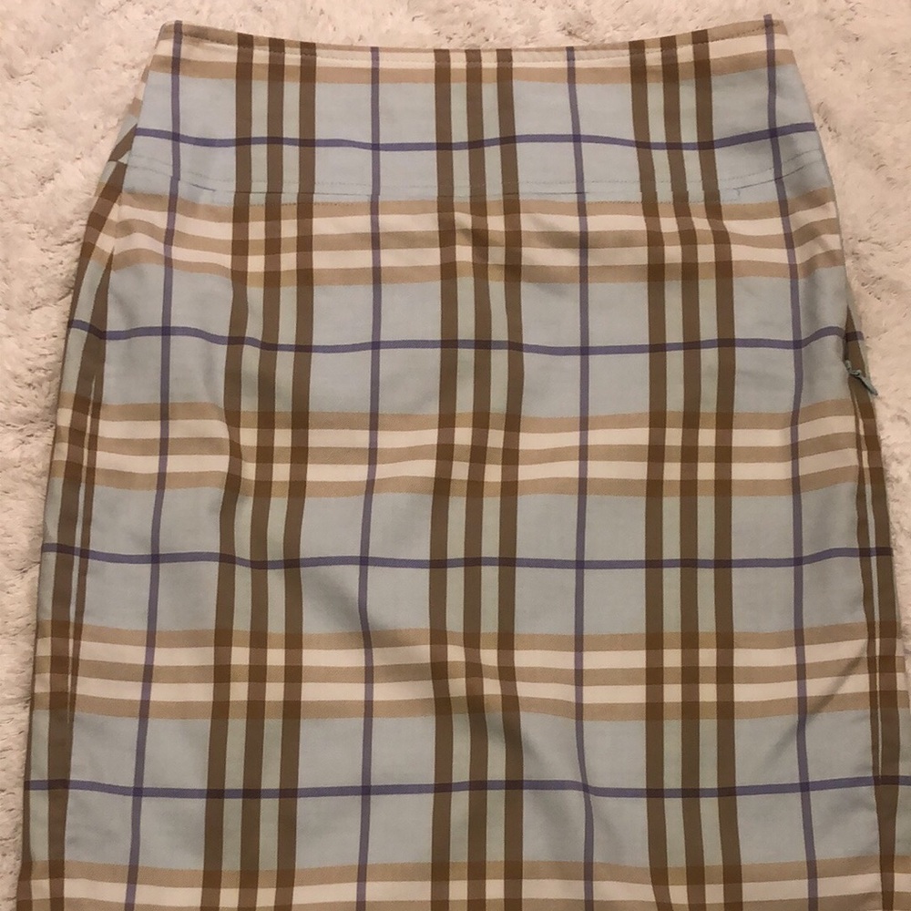 Authentic Burberry Nova check knee-length skirt